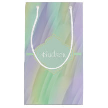 Monograma do amarelo da lavanda da hortelã