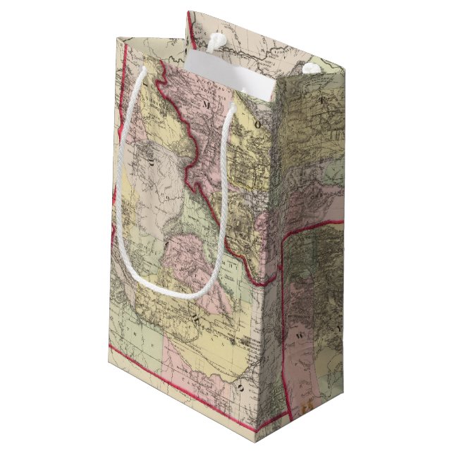 Sacola Para Presentes Pequena Mont, IDA, Wyo (Verso inclinado)