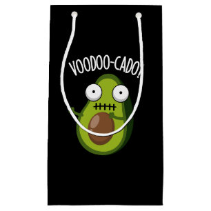 Sacola Para Presentes Pequena Mosquito Voodoo Engraçado Avocado Pun Dark BG