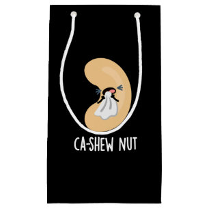 Sacola Para Presentes Pequena Mosto de Ca Engraçado Espirrontando Cashew Nut Pun