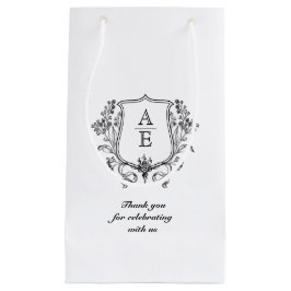 Sacola Para Presentes Pequena Muito Obrigado, Bolsas De Casamento De Monogramas