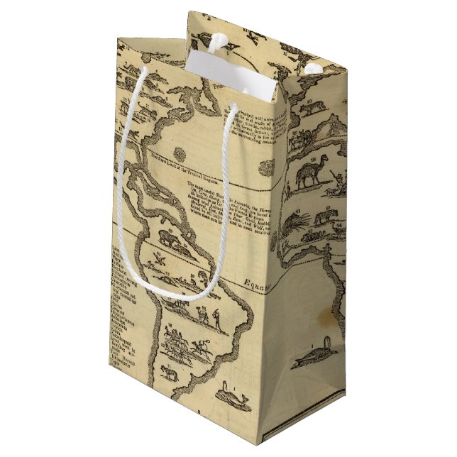 Sacola Para Presentes Pequena Mundo de animais (Verso inclinado)