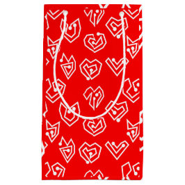 Sacola Para Presentes Pequena Namorados Branco Mazes