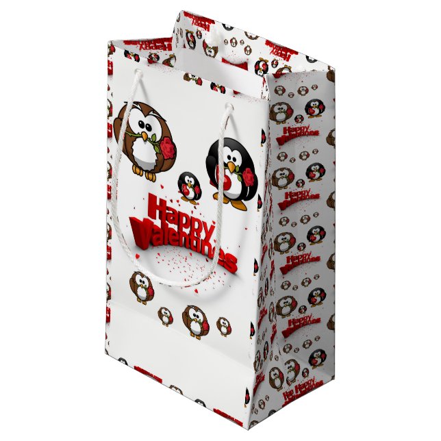 Sacola Para Presentes Pequena Namorados do Saco do Presente (Frente inclinada)