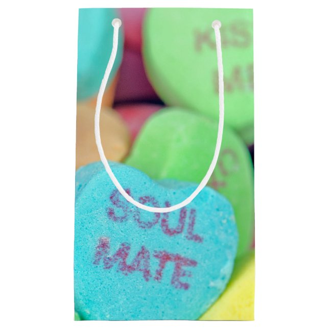 Sacola Para Presentes Pequena Namorados Heart Candy (Frente)