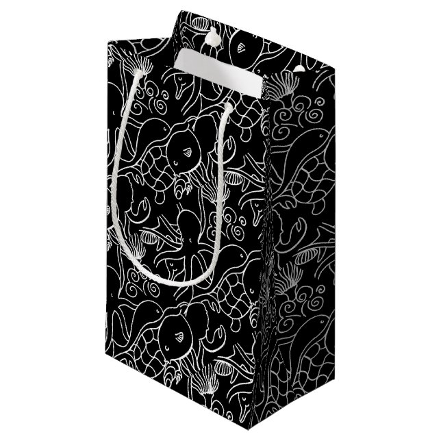 Sacola Para Presentes Pequena Natação (Frente inclinada)