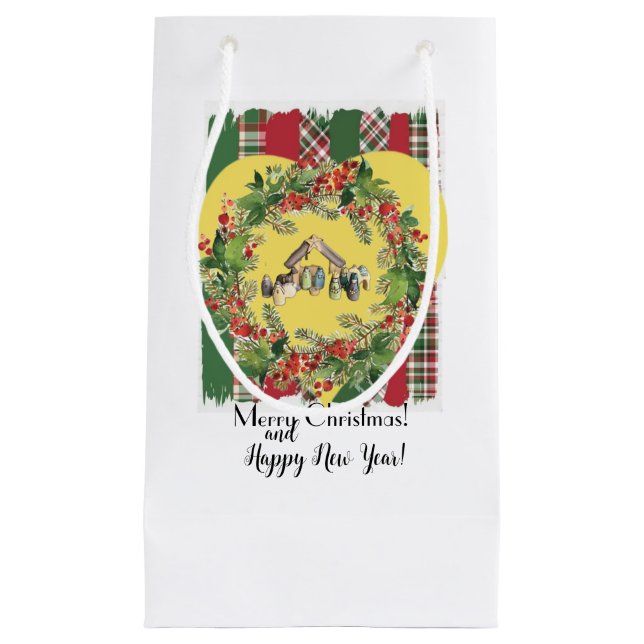 Sacola Para Presentes Pequena Natal (Frente)