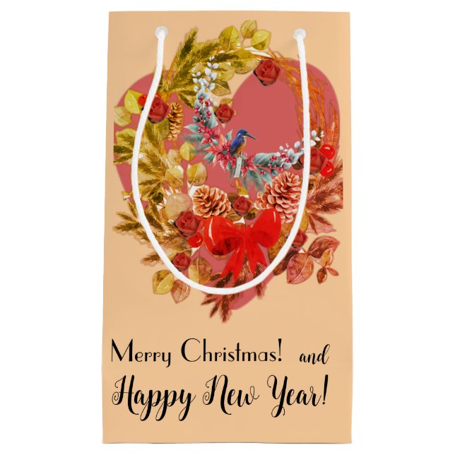 Sacola Para Presentes Pequena Natal (Frente)