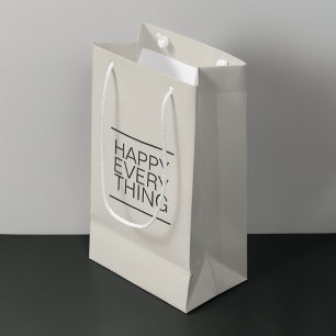Sacola Para Presentes Pequena Neutro minimalista moderno