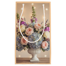 Sacola Para Presentes Pequena Noite Encantada: Centro de Mesa Floral Pastel