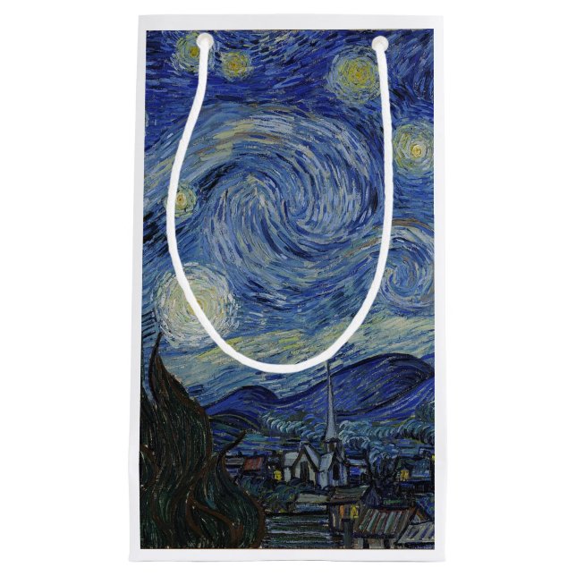 Sacola Para Presentes Pequena Noite estelar (Frente)