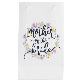 Sacola Para Presentes Pequena Noiva Mãe da Noiva Caligrafia de Casamento | Bolsa