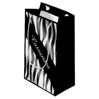 Sacola Para Presentes Pequena Nome do padrão Zebra