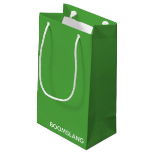 Sacola Para Presentes Pequena Nome verde do Boomslang