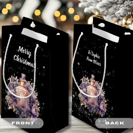 Sacola Para Presentes Pequena Nostalgia e luxuoso Feliz Natal