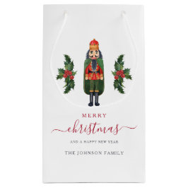 Sacola Para Presentes Pequena Nutcracker Natalino Festivo Fofo