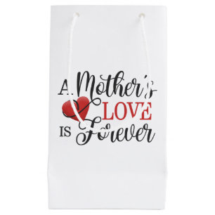 Sacola Para Presentes Pequena O amor de mãe é para sempre Saco Presente