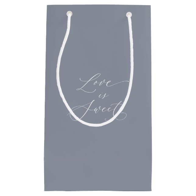 Sacola Para Presentes Pequena O Amor É Um Bom Casamento (Frente)