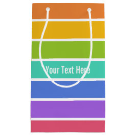 Sacola Para Presentes Pequena O arco-íris colore as bolsas feitas sob encomenda