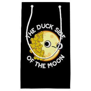 Sacola Para Presentes Pequena O Lado Do Pato Da Astronomia Da Lua Pun Dark BG