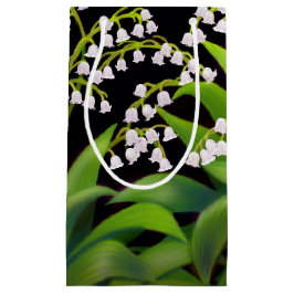 Sacola Para Presentes Pequena O lírio do jardim do vale floresce o saco do