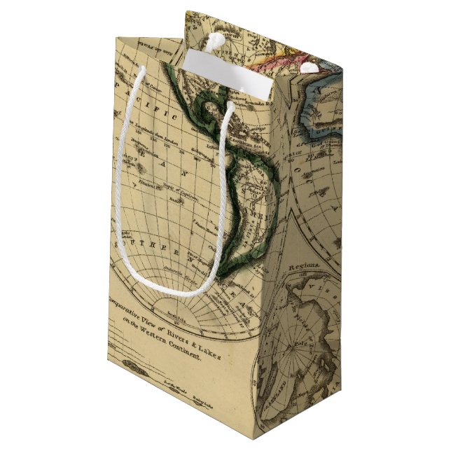 Sacola Para Presentes Pequena O mundo 3 2 (Verso inclinado)