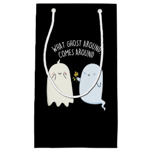 Sacola Para Presentes Pequena O que vem de fantasma volta no Halloween Trocadilh