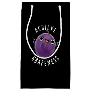 Sacola Para Presentes Pequena Obter Grãos Positivos Engraçados Grama Escuro BG