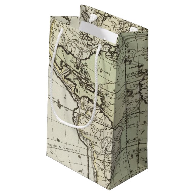 Sacola Para Presentes Pequena Oceano Atlântico 3 (Verso inclinado)