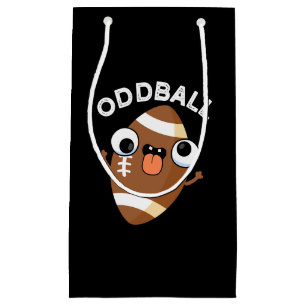 Sacola Para Presentes Pequena Oddball Funny Futebol Pun Dark BG
