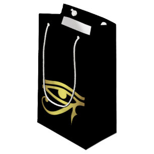 Sacola Para Presentes Pequena Olho do preto egípcio do símbolo do horus