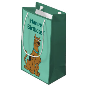 Sacola Para Presentes Pequena Olhos do filhote de cachorro de Scooby-Doo
