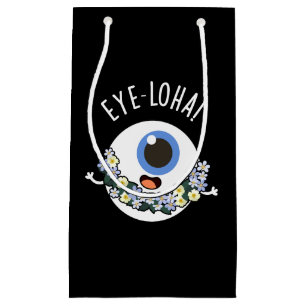 Sacola Para Presentes Pequena Olhos Engraçados Pun Dark BG