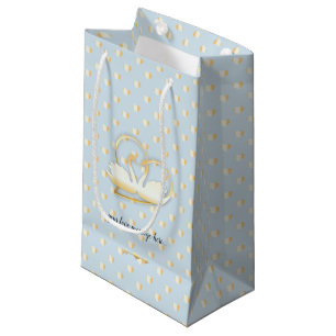 Sacola Para Presentes Pequena Ouro,