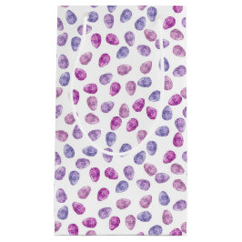 SACOLA PARA PRESENTES PEQUENA OVOS ORIENTADORES DE ÁGUA AZUL E PURO