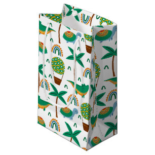 Sacola Para Presentes Pequena Padrão Arco-Íris de Alligador Colorido Bonito