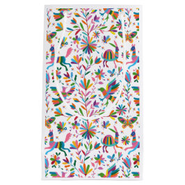 Sacola Para Presentes Pequena Padrão Brilhante do estilo Otomi mexicano