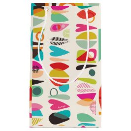 Sacola Para Presentes Pequena Padrão Brilhante e Colorido