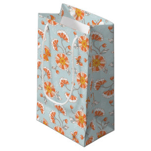 Sacola Para Presentes Pequena Padrão de Borboleta Flor de Vintagem Cuta