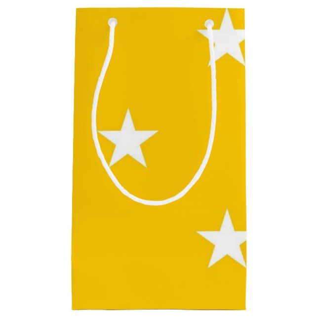 Sacola Para Presentes Pequena Padrão de estrelas (Frente)