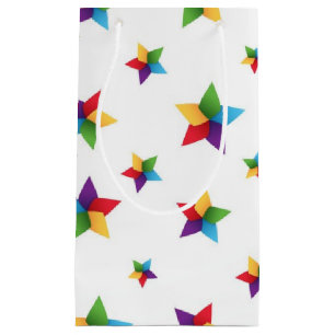 Sacola Para Presentes Pequena Padrão de estrelas