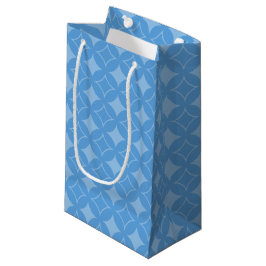 Sacola Para Presentes Pequena Padrão de expedição azul-céu