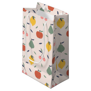 Sacola Para Presentes Pequena Padrão de Fruta cômoda