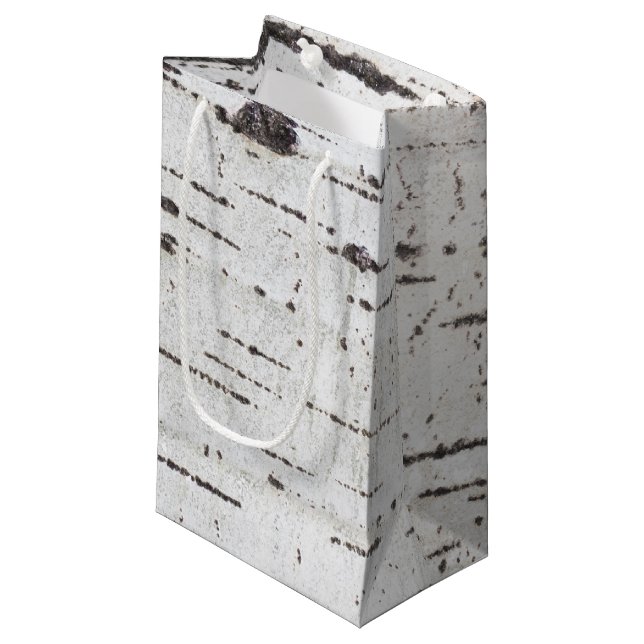 Sacola Para Presentes Pequena Padrão de latido de aves (Frente inclinada)