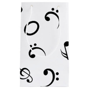 Sacola Para Presentes Pequena Padrão de música