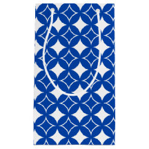 Padrão de remessa azul e branco