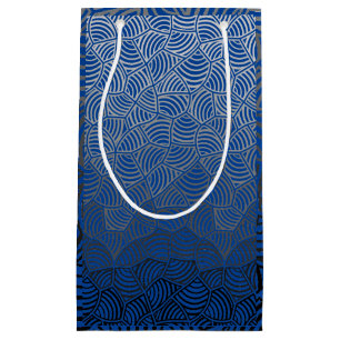 Sacola Para Presentes Pequena Padrão de shell.04.w DBlue BG Leggings