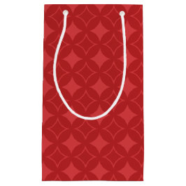 Sacola Para Presentes Pequena Padrão de shippo vermelho