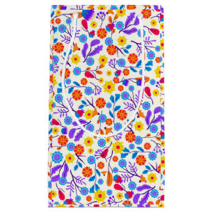 Sacola Para Presentes Pequena Padrão Floral Exótico Colorido-23146