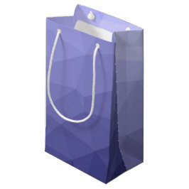 Sacola Para Presentes Pequena Padrão geométrico violeta roxa de malha azul